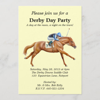 Horse Racing Party Invitation