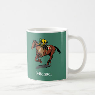 Horse Racing Personalised Coffee Mug