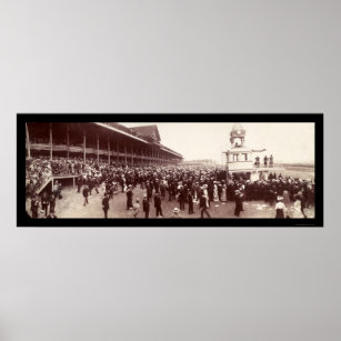 Horse Racing Photo 1902 Poster