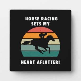 Horse Racing Plaque
