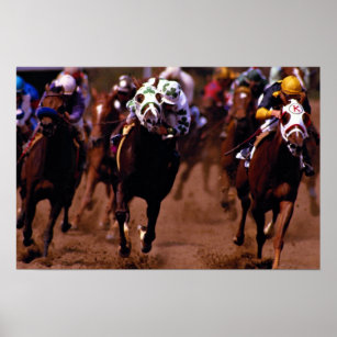 Horse racing poster