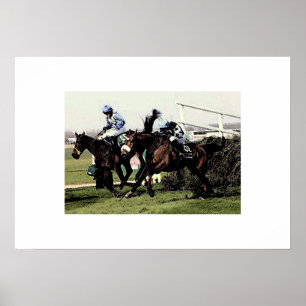 Horse Racing Poster Print