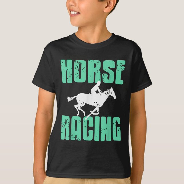 Horse Racing Srt Fanatics Speed And On  T-Shirt (Front)