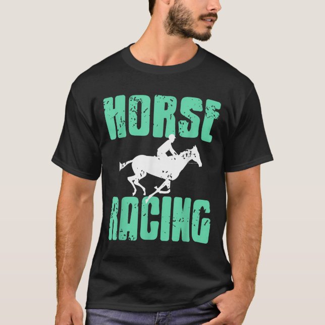Horse Racing Srt Fanatics Speed And On  T-Shirt (Front)