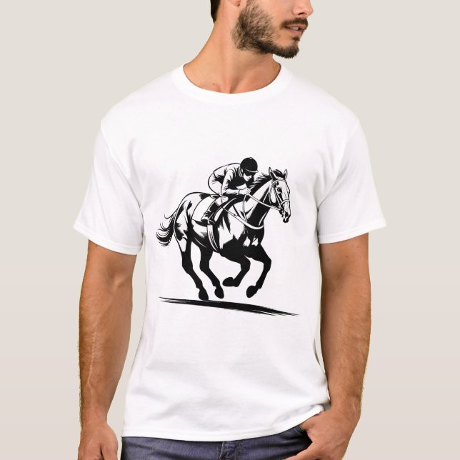 horse racing T-Shirt (Front)