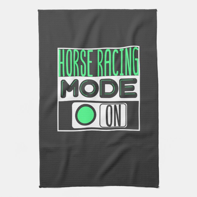 Horse Racing Tea Towel (Vertical)