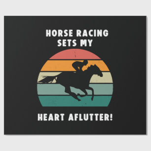 Horse Racing Wrapping Paper