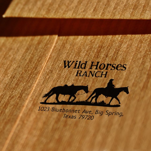 Horse Ranch Address  Rubber Stamp (Creator Uploaded)