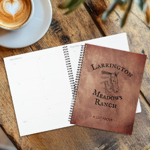 Horse Ranch Business Personalised Logo Planner