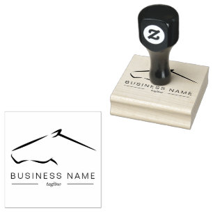 Horse Ranch Horse Farm Rubber Stamp