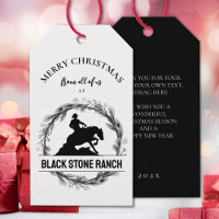 Horse ranch logo branding Christmas business
