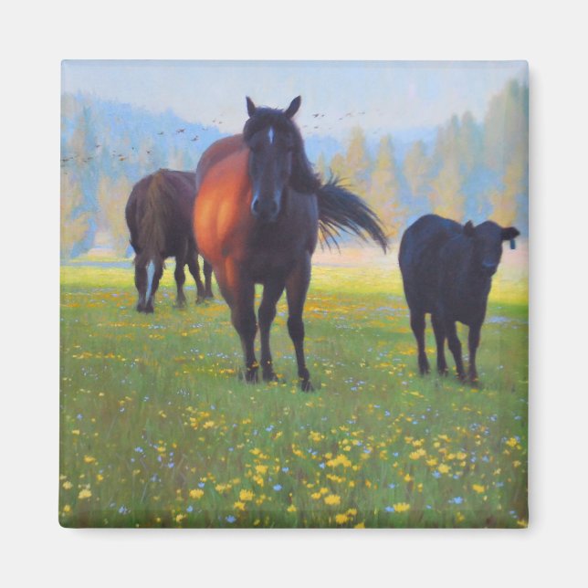 Horse Refrigerator Magnet (Front)