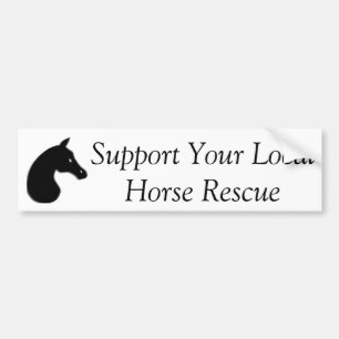 Horse Rescue Bumper Sticker