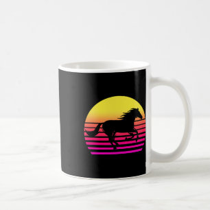 Horse Retro 80s Horse Gift Horse Riding Horseback Coffee Mug