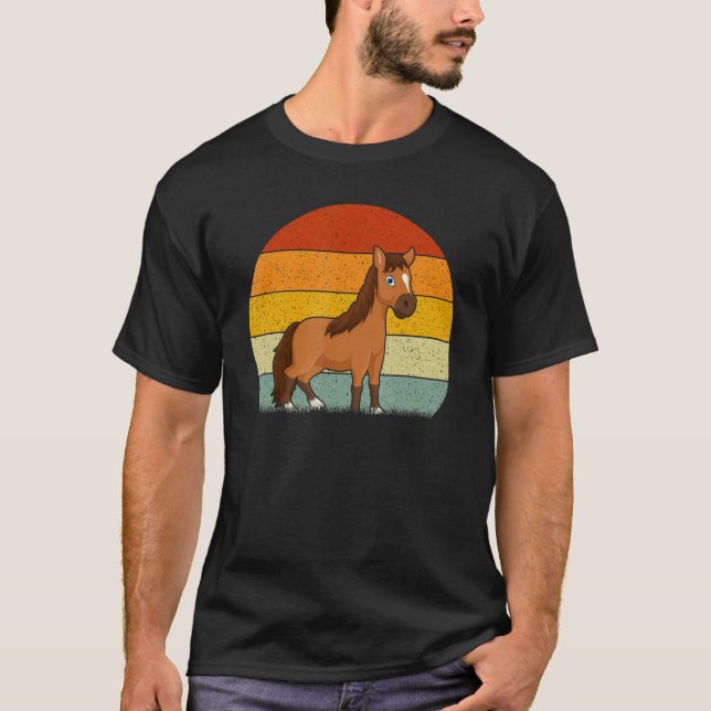 Horse  Retro Style Vintage T-Shirt (Front)