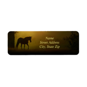 Horse Return Address Label