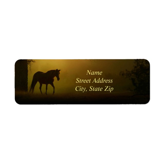 Horse Return Address Label (Front)