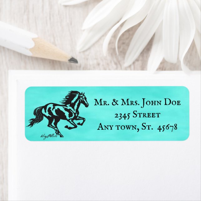 Horse Return Address Label (Insitu)