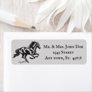 Horse Return Address Label