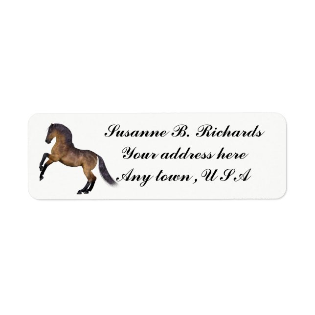 HORSE RETURN ADDRESS LABEL (Front)