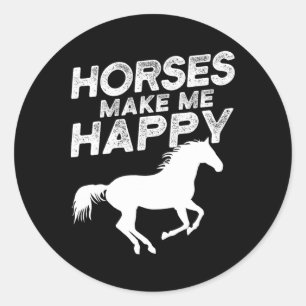 Horse Rider1 Classic Round Sticker
