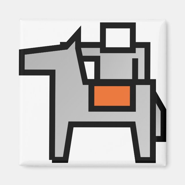 Horse Rider 1 Magnet (Front)