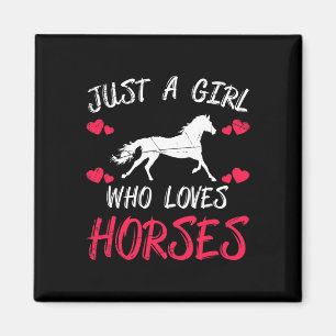 Horse Rider Animal Horse Lover Women Girls Equestr Magnet