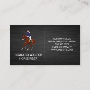 Horse Rider   Animal Sitter Business Card