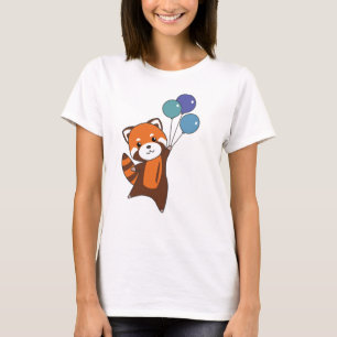 Horse Rider Balloons Flying Cute Animal Pony T-Shirt