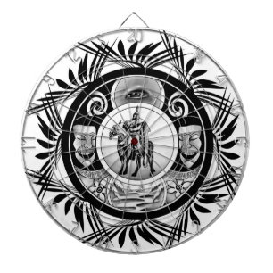 Horse Rider Drawing Dartboard