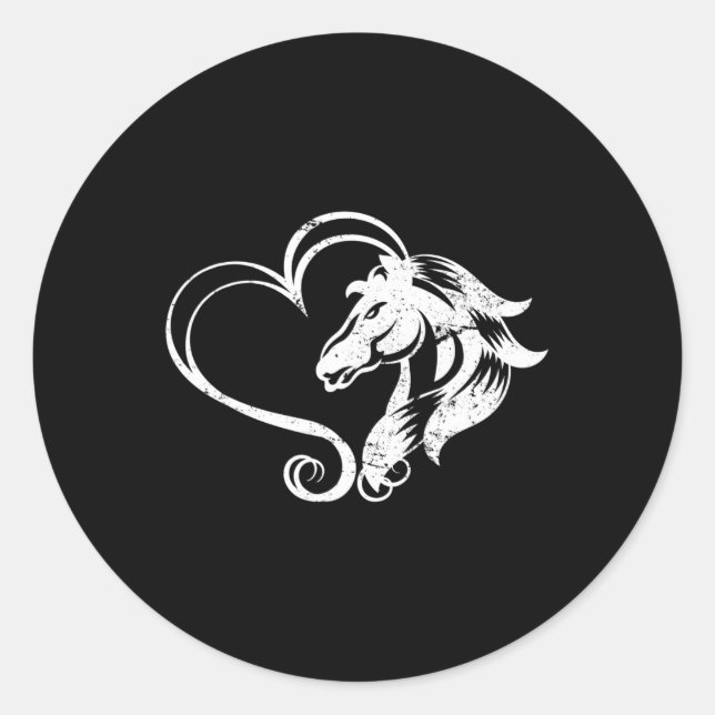 Horse Rider Equestrian Hob1  Classic Round Sticker (Front)
