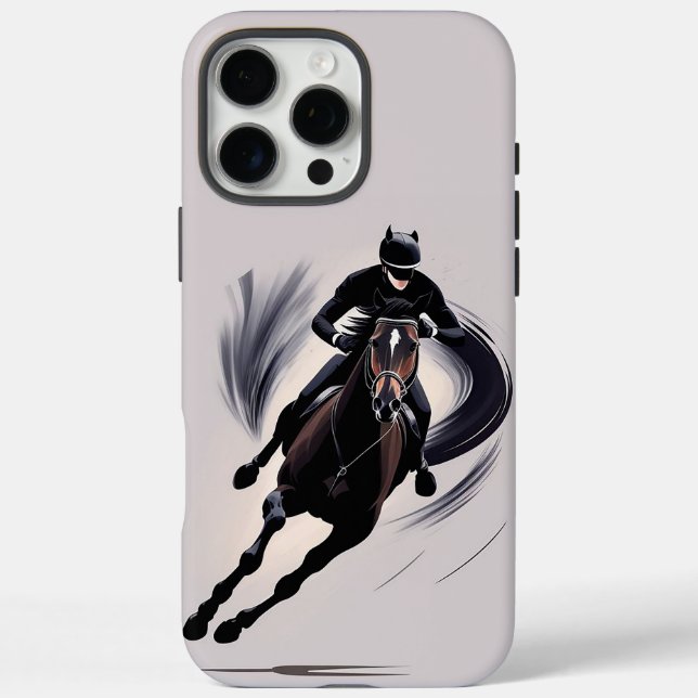 Horse Rider Galloping Case-Mate iPhone Case (Back)
