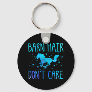 Horse Rider Gift Barn Hair Dont Care Funny Horse L Key Ring