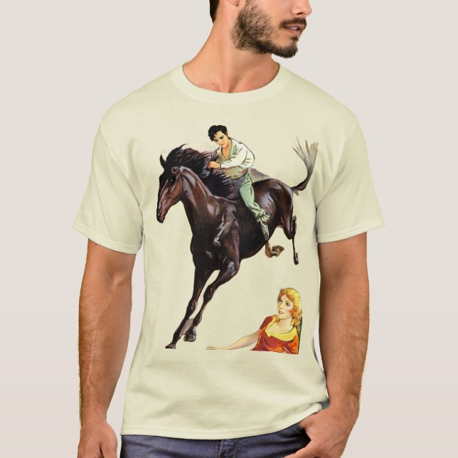 Horse Rider Graphic Men’s T-Shirt (Front)