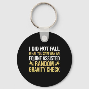 Horse Rider - Gravity Check - Horseback Riding Key Ring