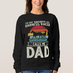 Horse rider Harness Racing apparel retro vintage E Sweatshirt
