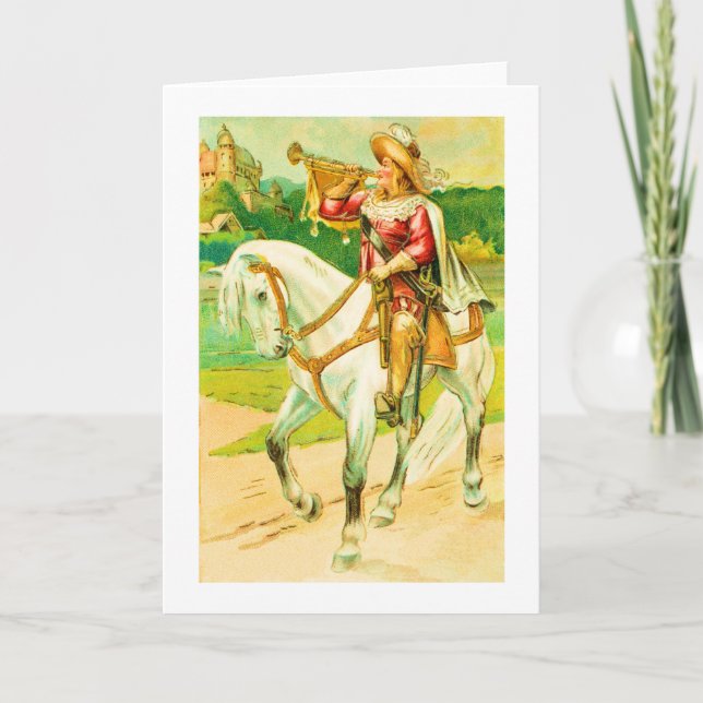Horse rider holiday card (Front)