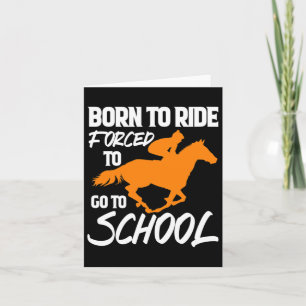Horse Rider Horseback Riding Equestrian Cowboy Cow Card