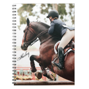 Horse & Rider Hunter Jumper Equestrian Notebook