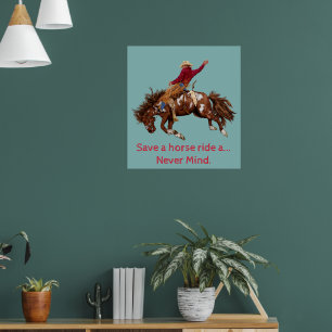 Horse rider poster