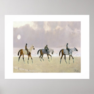 Horse Riders on the Beach 1892 Poster