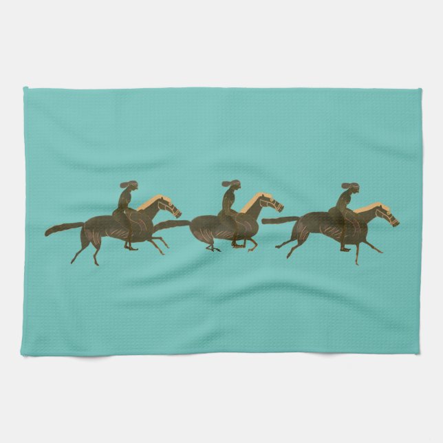 Horse riders tea towel (Horizontal)