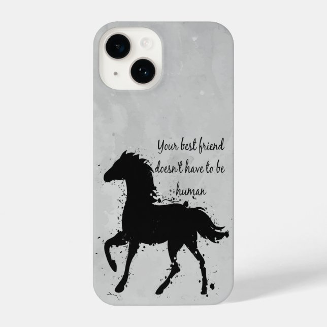 Horse Riding Animal Nature Quote Saying iPhone Case (Back)