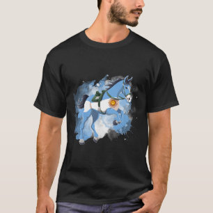Horse Riding Argentina Flag T-Shirt