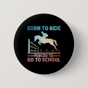 Horse Riding Art For Men Women Horseback Rider Equ 6 Cm Round Badge