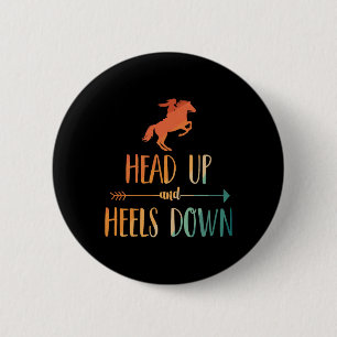 Horse Riding Art For Women Girls Horseback Lover E 6 Cm Round Badge