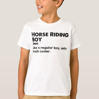 Horse Riding Boy Funny Definition Horseback Rider T-Shirt