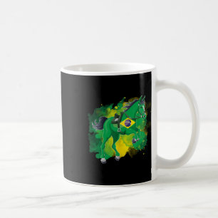 Horse Riding Brazil Flag Coffee Mug