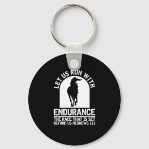Horse Riding Christian Horseback - Endurance Ridin Key Ring