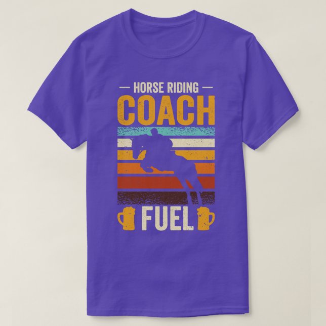 Horse Riding Equestrian Coach Beer Lover Sports Tr T-Shirt (Design Front)